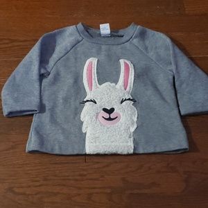 Newborn Girl Llama Sweatshirt